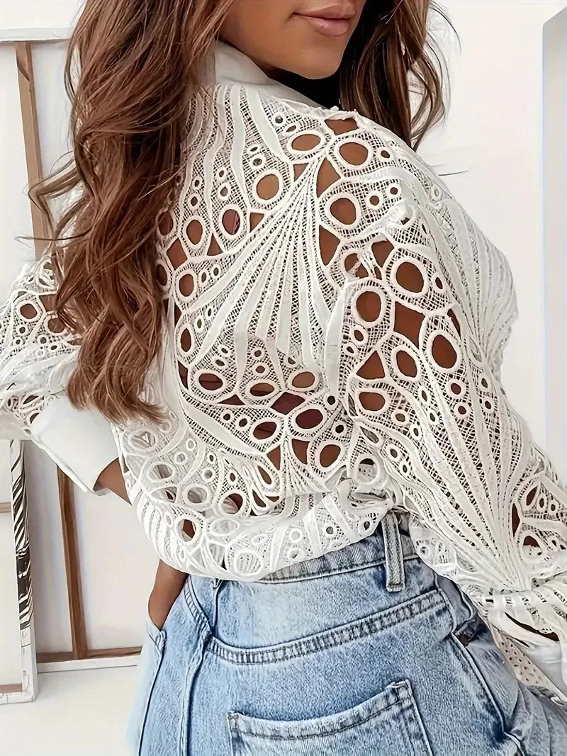 Valentina | Lace Elegance Crochet Blouse