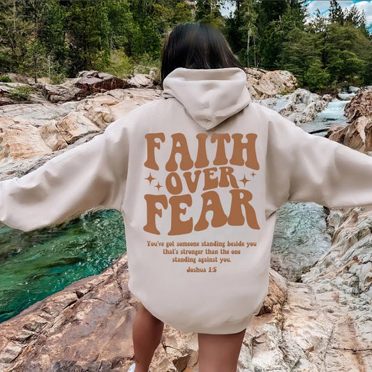 Elina | Faith Over Fear Inspirational Hoodie