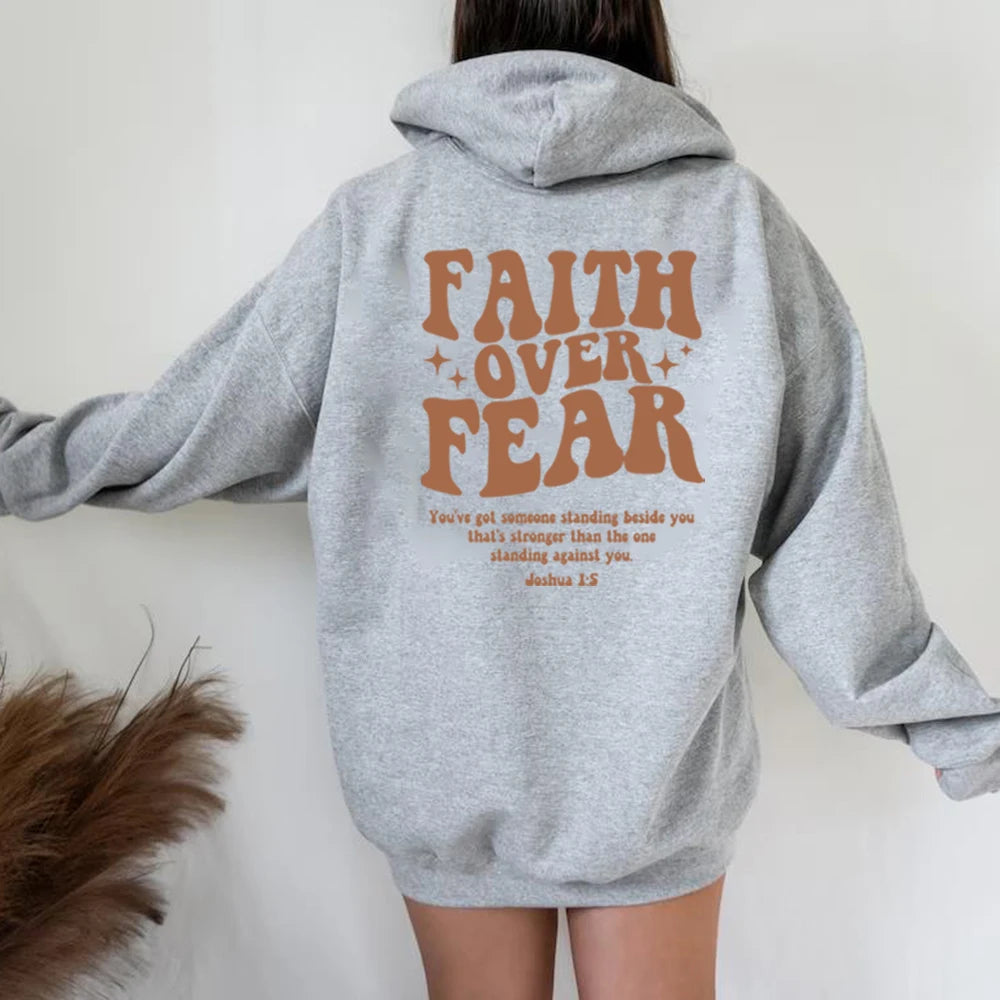 Elina | Faith Over Fear Inspirational Hoodie